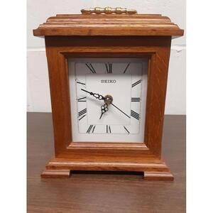 Vintage Seiko Wooden Mantel Clock - Elegant Home Decor